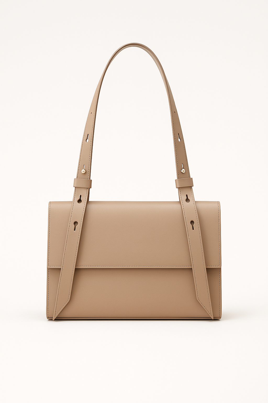 Rechteckige Schultertasche aus Kunstleder mit breitem verstellbarem Riemen – Modern und Elegant