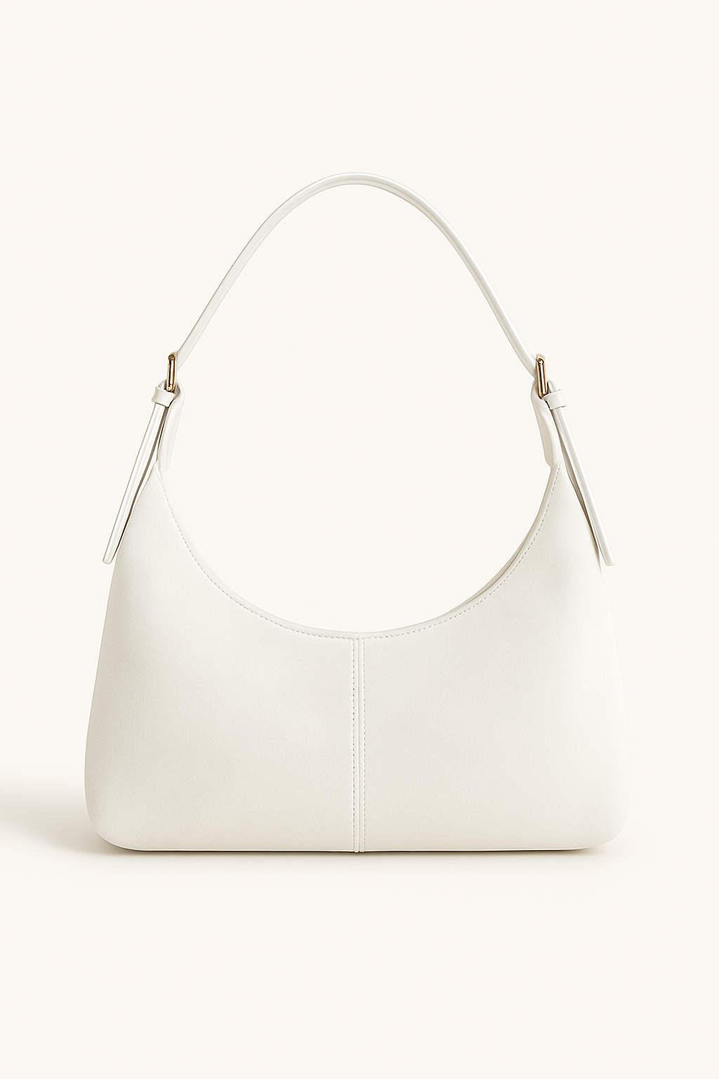 Halbmond-Schultertasche aus Wildlederoptik – Minimalistische Eleganz