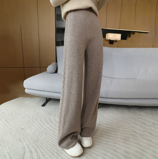 Damenhose aus 100 % hochwertiger australischer Wolle – weiter Schnitt – 6 Farben – Größen S bis XXXL