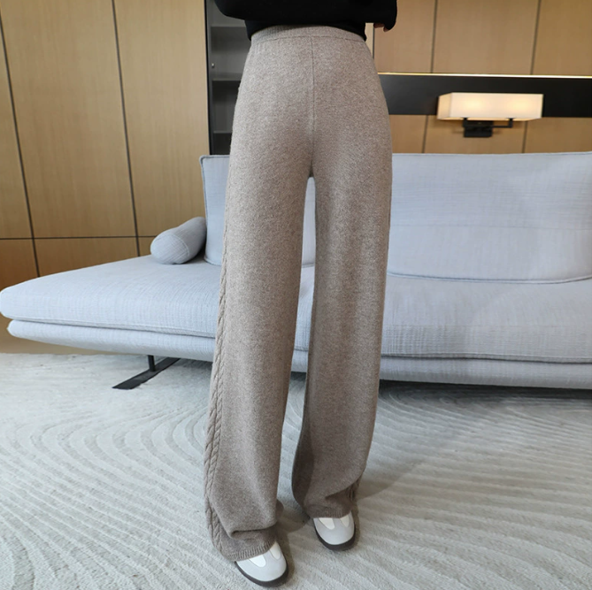 Damenhose aus 100 % hochwertiger australischer Wolle – weiter Schnitt – 6 Farben – Größen S bis XXXL