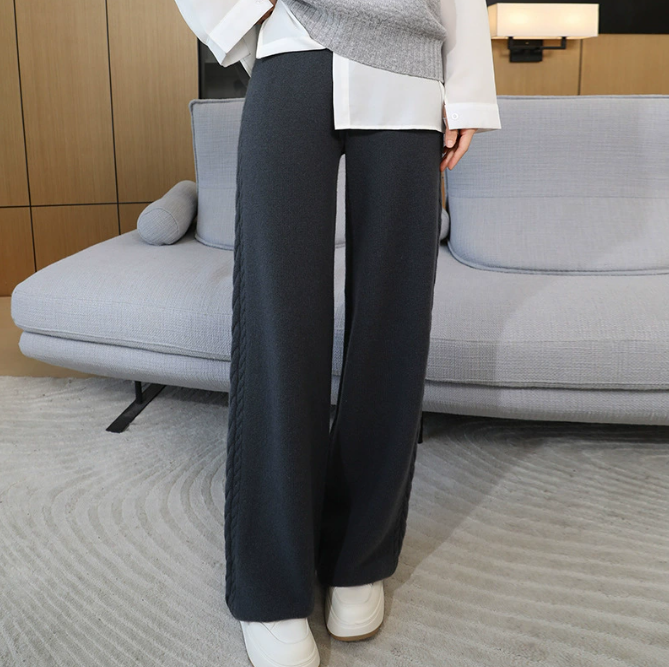 Damenhose aus 100 % hochwertiger australischer Wolle – weiter Schnitt – 6 Farben – Größen S bis XXXL