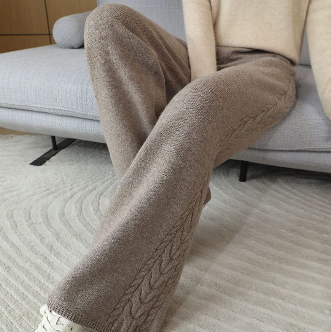 Damenhose aus 100 % hochwertiger australischer Wolle – weiter Schnitt – 6 Farben – Größen S bis XXXL